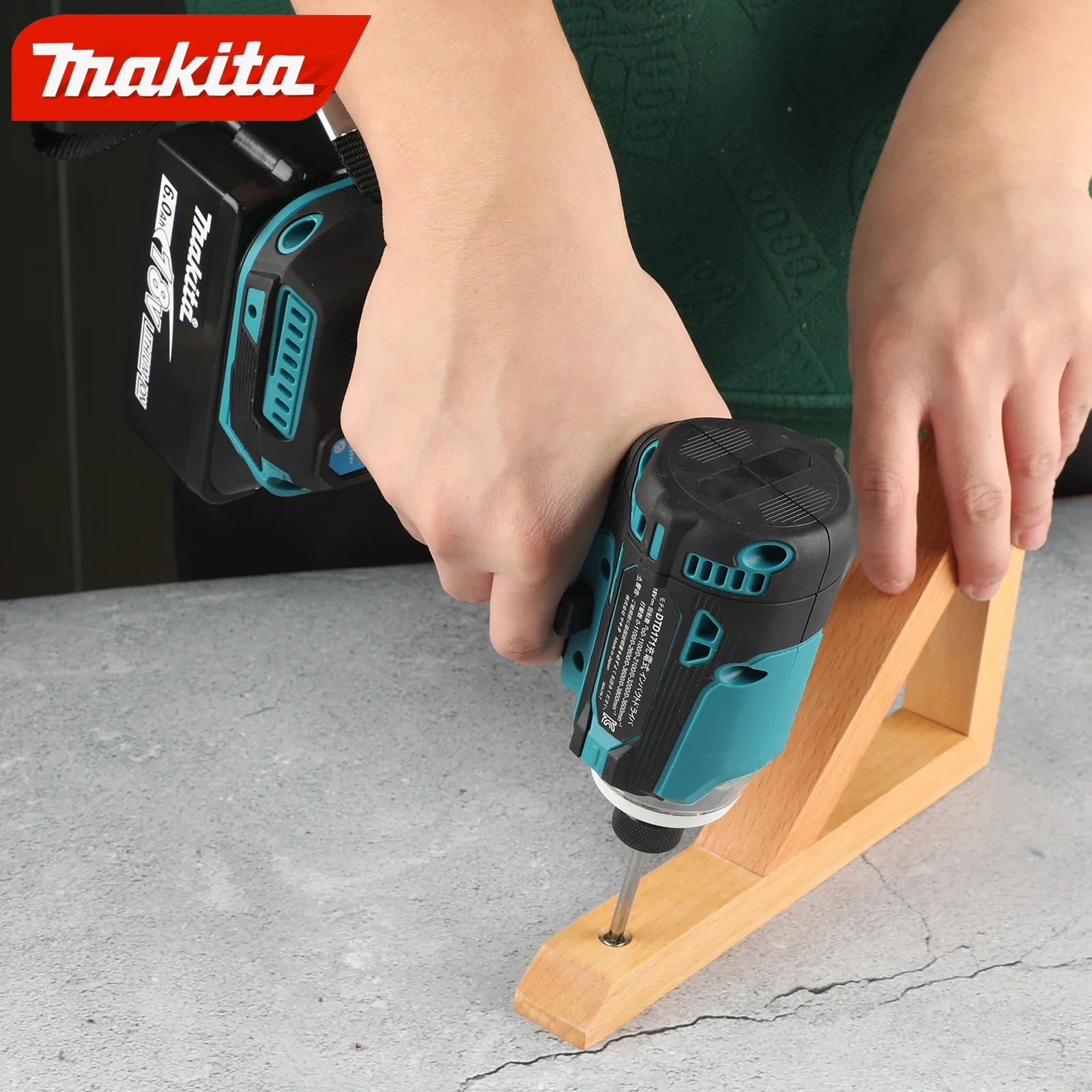 Makita DTD171 Brushless Motor Cordless Electric Impact Driver Rechargeable Drill Powerful Screwdriver Tool for DIY And Professio