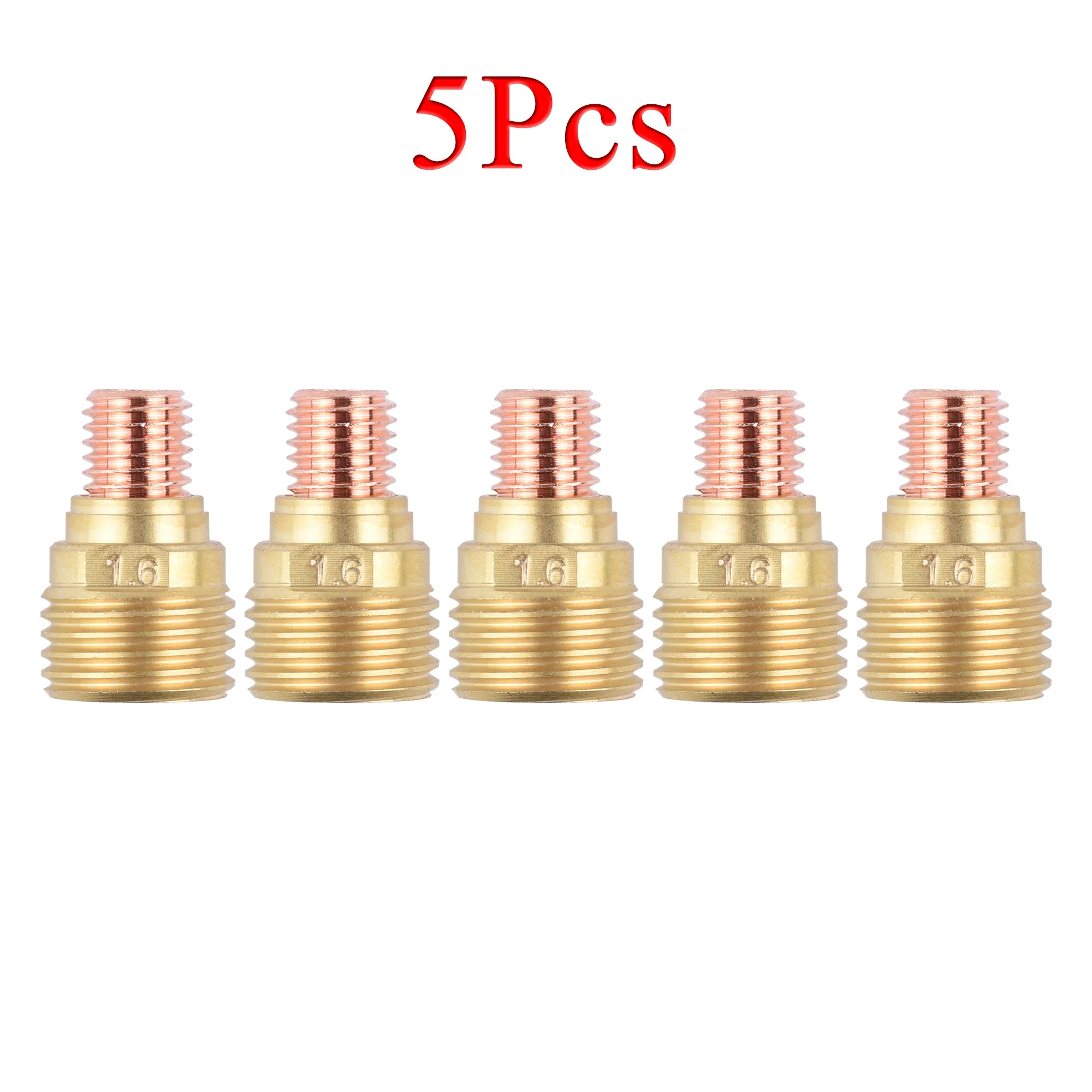 5/10Pcs 1.0/1.6/2.4/3.2mm TIG Gas Lens Collet Body 45V42 45V43 45V44 45V45 For TIG WP9 20 25 Welding Torch Accessories