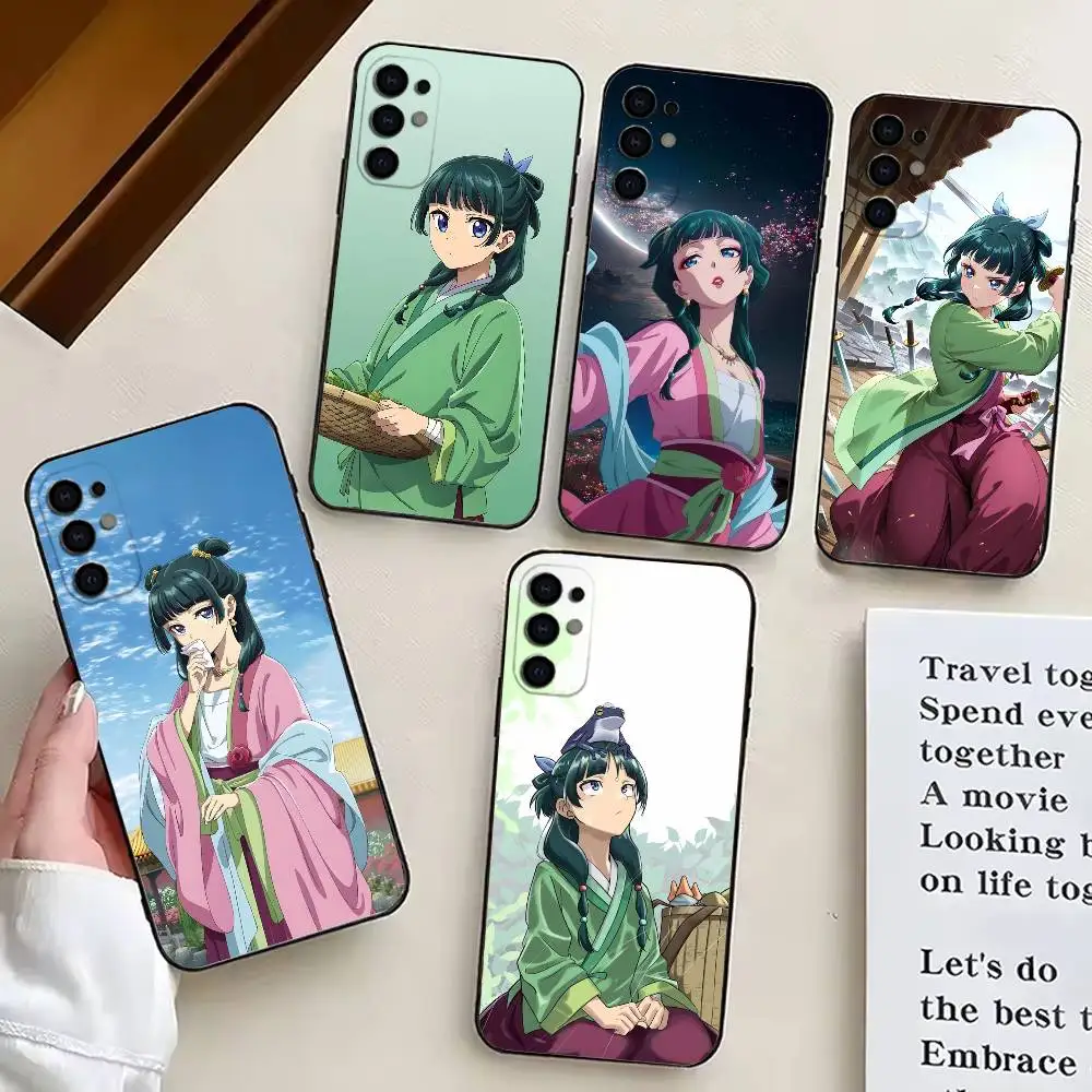 

Cute Maomao A-Apothecary D-Diaries Phone Case Black Silicone Soft For Samsung S25,S24,S21,S22,S23,S30,Ultra,S20,Plus,Fe,Lite