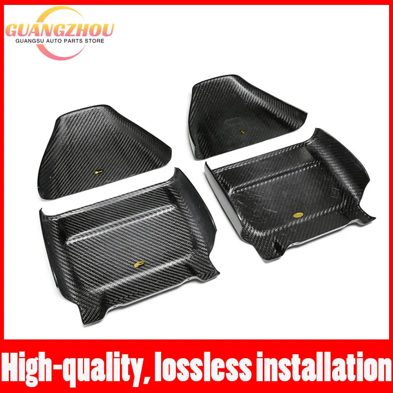 X5M X6M Dry Carbon Fiber Headrest Cover For BMW F90 M5 F95 F96 Competition Prepreg Dry Carbon Fibre Seat Back Covers 4 PCS