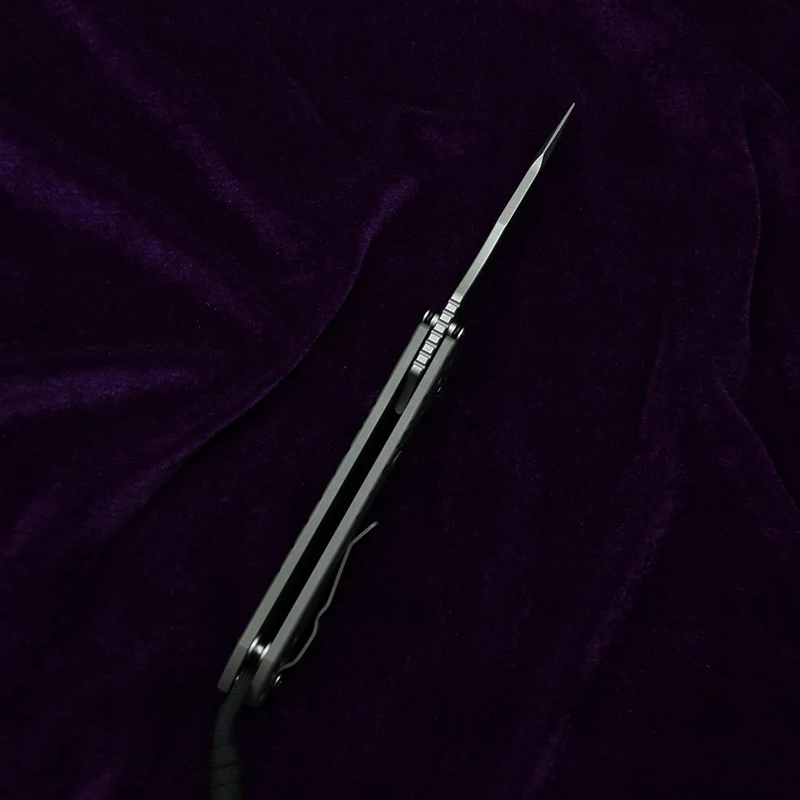 سكين مطبخ جديد من LEMIFSHE طراز Umnumzaan S35vn TC4 مصنوع من التيتانيوم قابل للطي مصنوع من الخضار والفاكهة ومزود بجيب للتخييم والصيد EDC