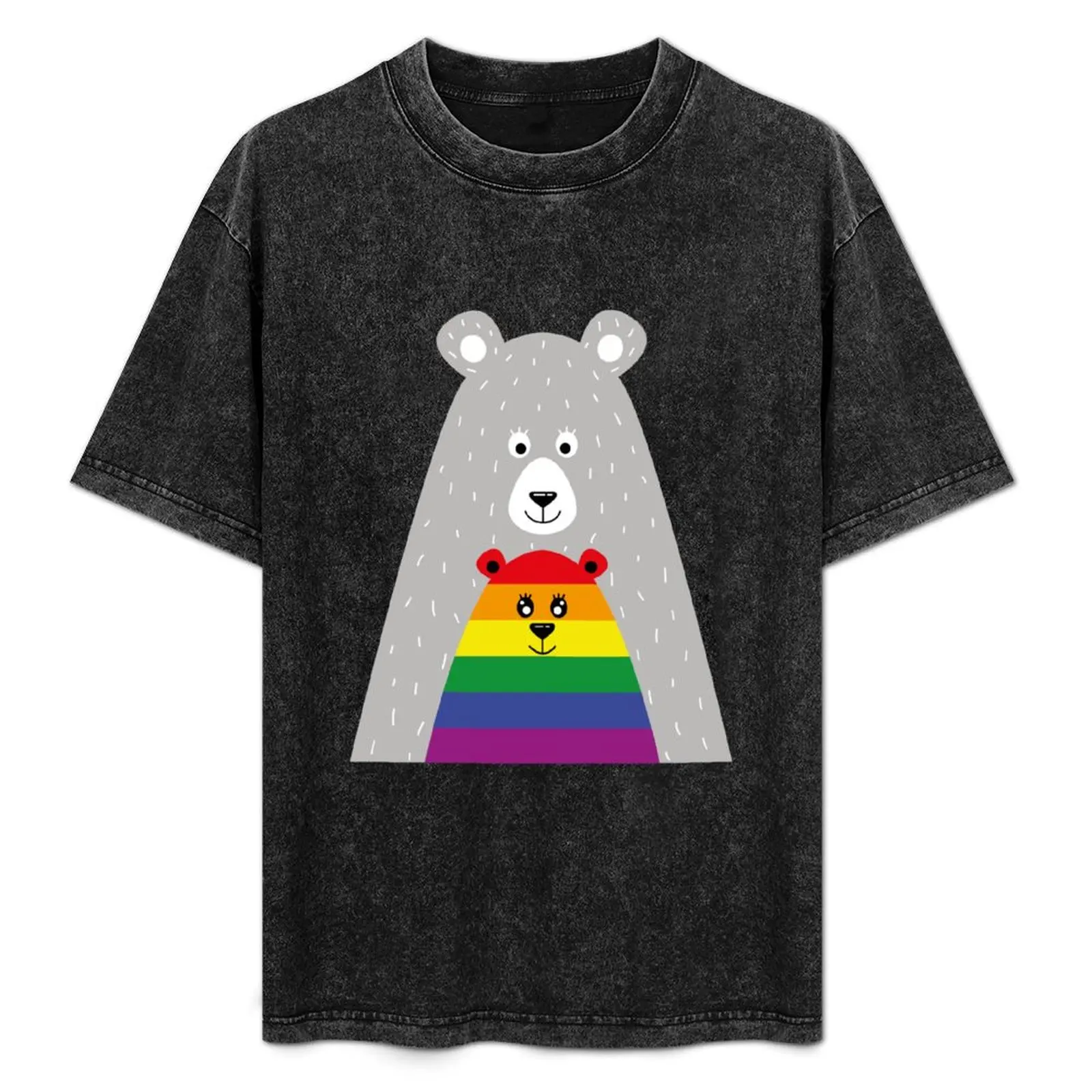 

Mama Bear Proud Mother LGBTQ+ Pride T-Shirt Light Athletic Short Sleeve Tee Shirt