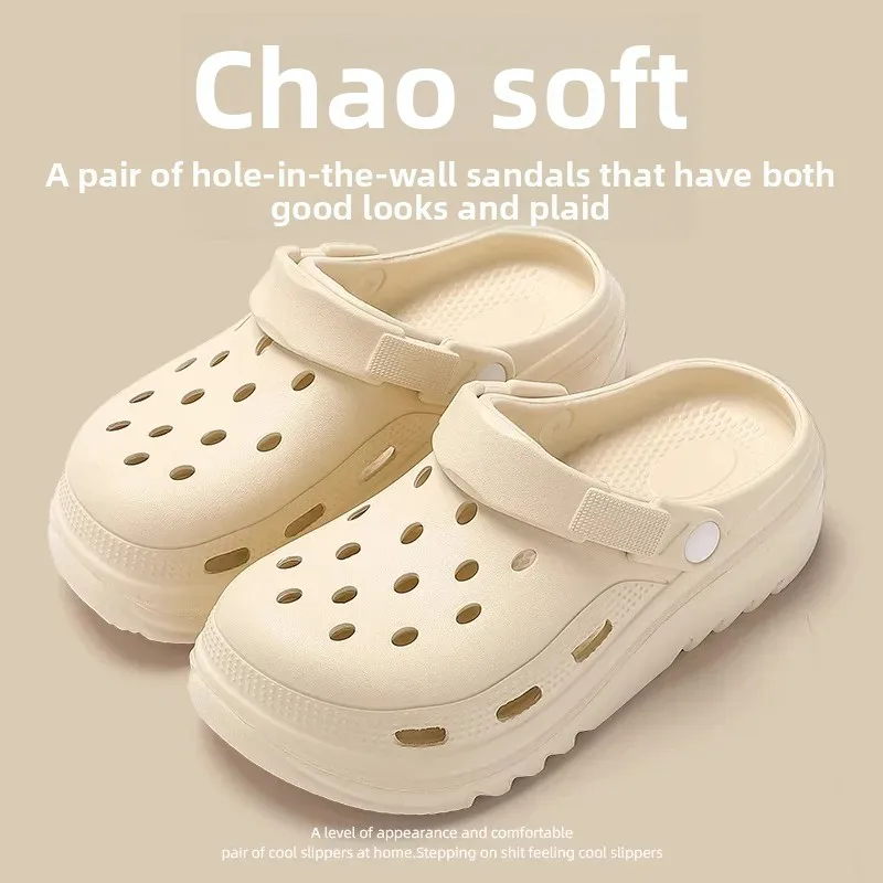 إيفا الكرتون سميكة القاع قباق الأحذية النسائية نمط حار بيع الموسم جديد الصيف أزياء ملابس خارجية زيادة رئيس الشاطئ