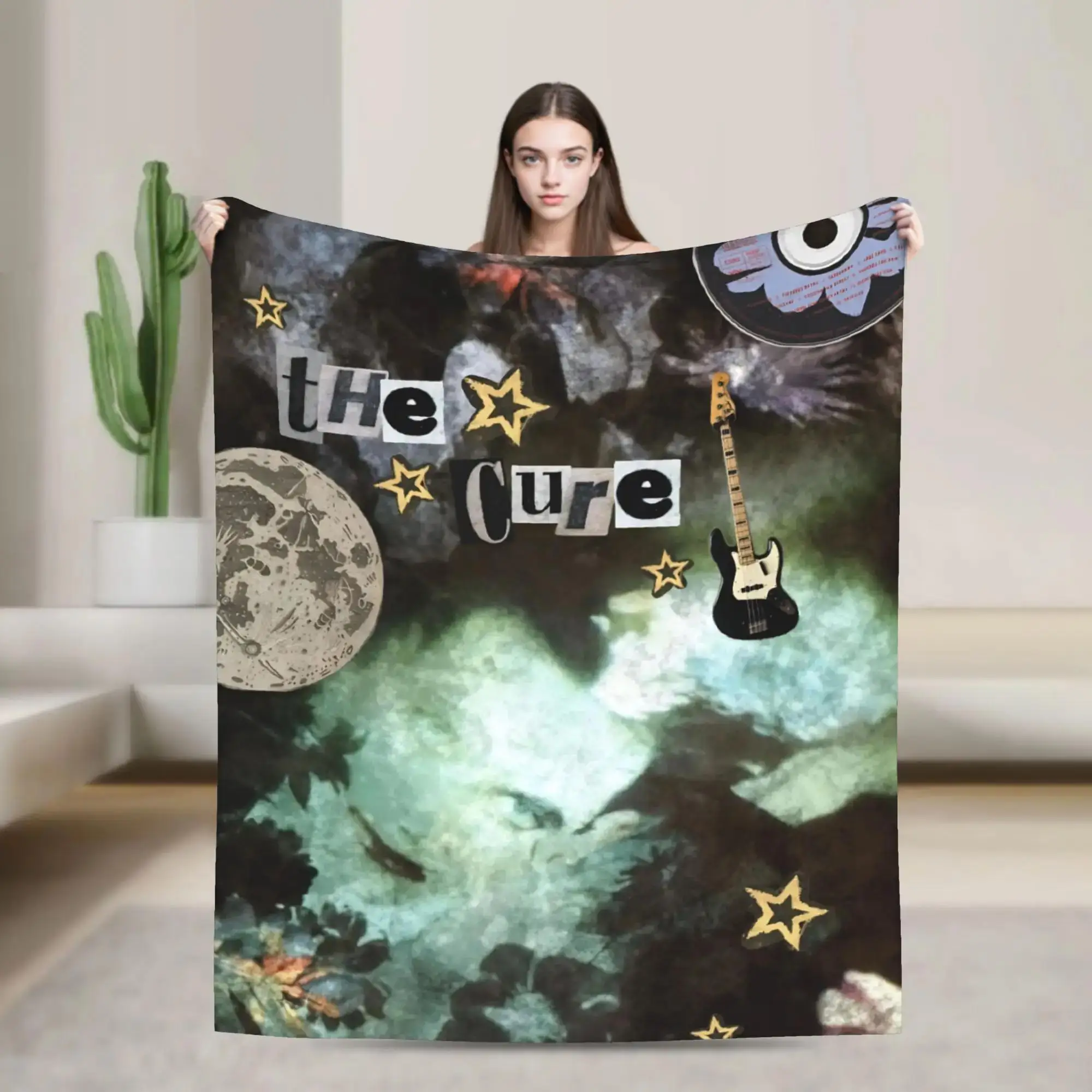 

THE CURE Band Blankets Quality Soft Throw Blanket for Spring Camping Couch Chair Aesthetic Bedspread Cozy Home Decor