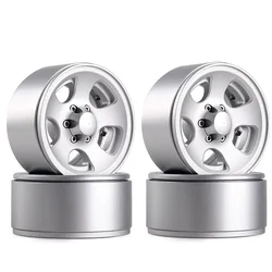 4PCS RC Crawler 1:10 Alloy Wheel Rim 1.9 Inch Beadlock Classic Metal Wheel Rim for 1/10 -4 Axial SCX10 CC01 D90 D110