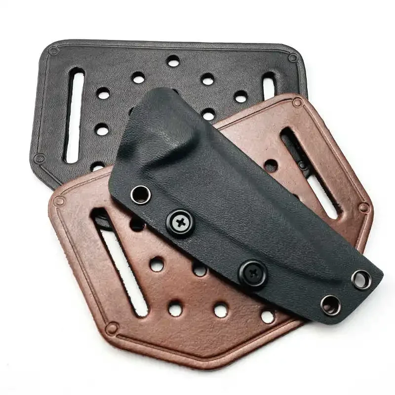 

2 Colors With Screws Vegetable Tanned Leather Straight Knife Sheath Scabbard DIY Parts Multifunctional Backboard Hanging Board