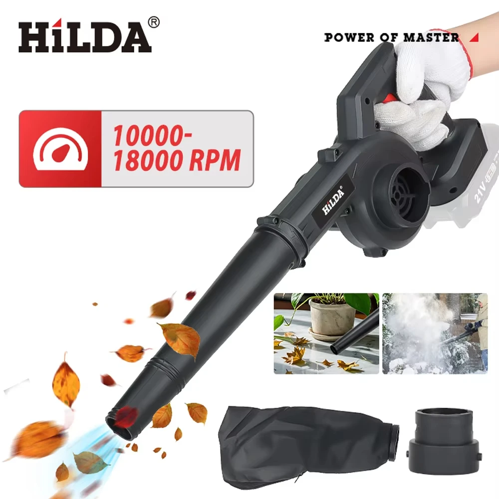 

HILDA 21V Pocket-Storm Electric Blower Keyboard-to-Balcony Crumb Blaster Garage-Corner Sawdust Vac for Makita Battery