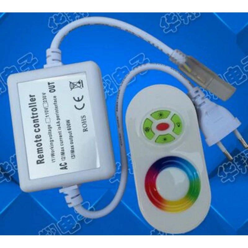 

AC 110V 220V RGB LED Controller RF Touch Remote dimmer 750W EU plug/US plug 8mm/10mm PCB connector
