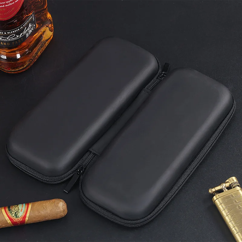 1pc Portable Cigar Travel Case EVA Light weight Cigar Holder Bag Zipper Carrying Case for Cigar Accessories Cool Gadget