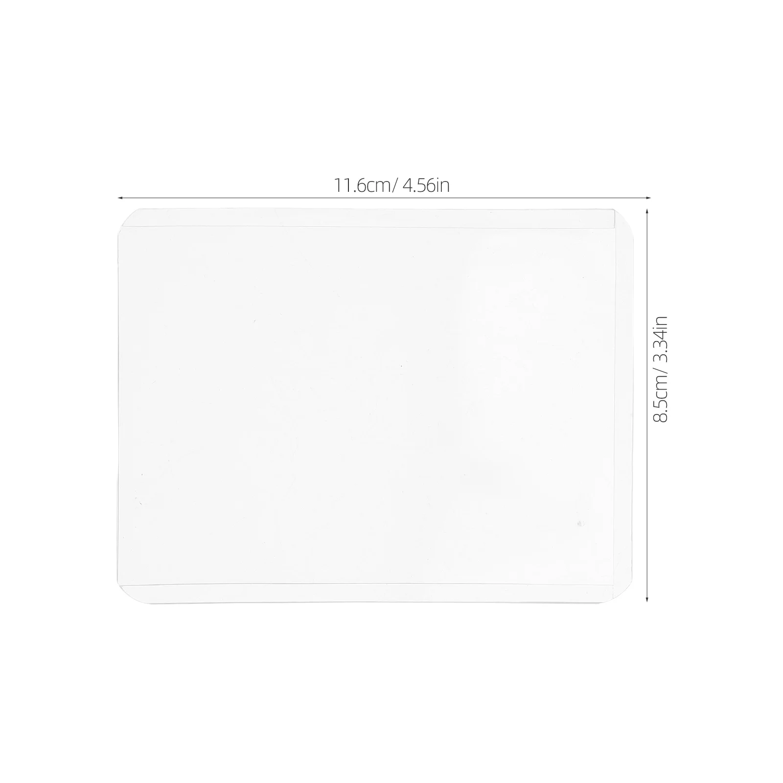 ID Case Clear Plastic Card Holder Covers for Debit Cards Photo Protector Sleeves Badge