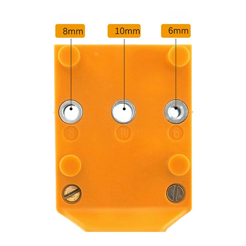 Handheld Woodworking Dowel Jig Fits for 6/8/10mm Drill Bits Guide Metal Sleeve Wood Drilling Hole Puncher Quick Locator Tools