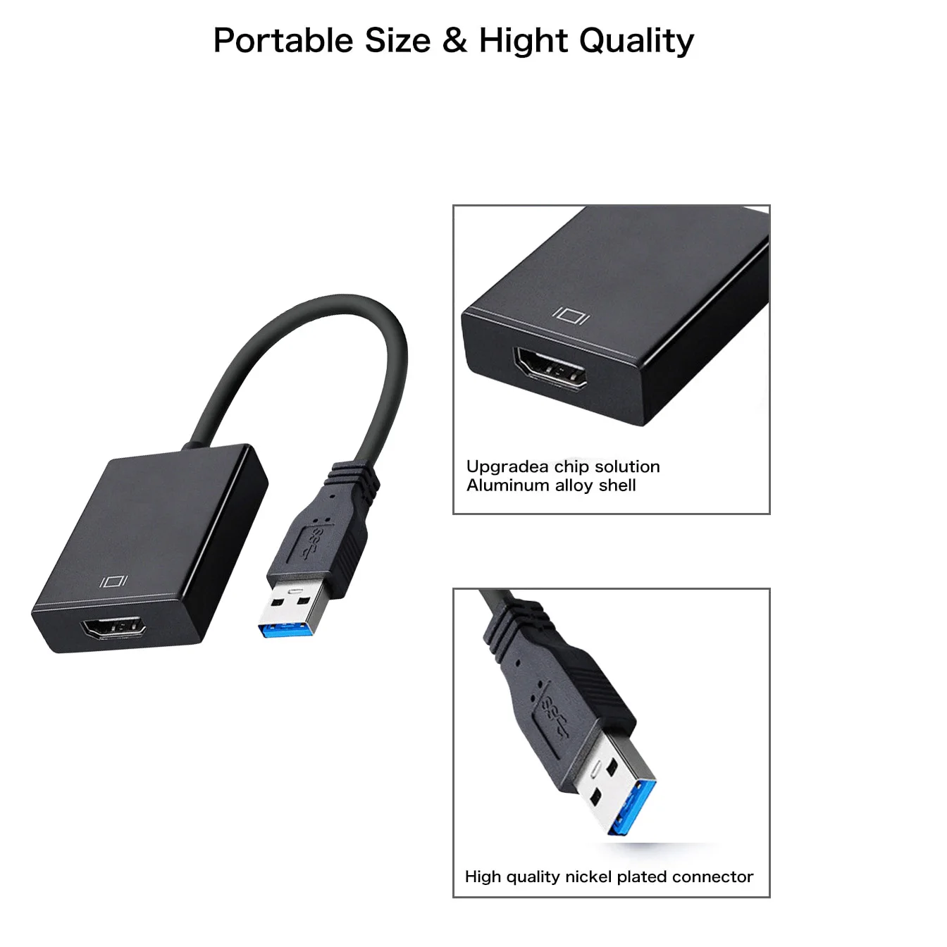 1080P USB 3.0 to HDMI-Compatible Converter Multi Display Graphic Adapter for PC Laptop Projector HDMI External Video Card