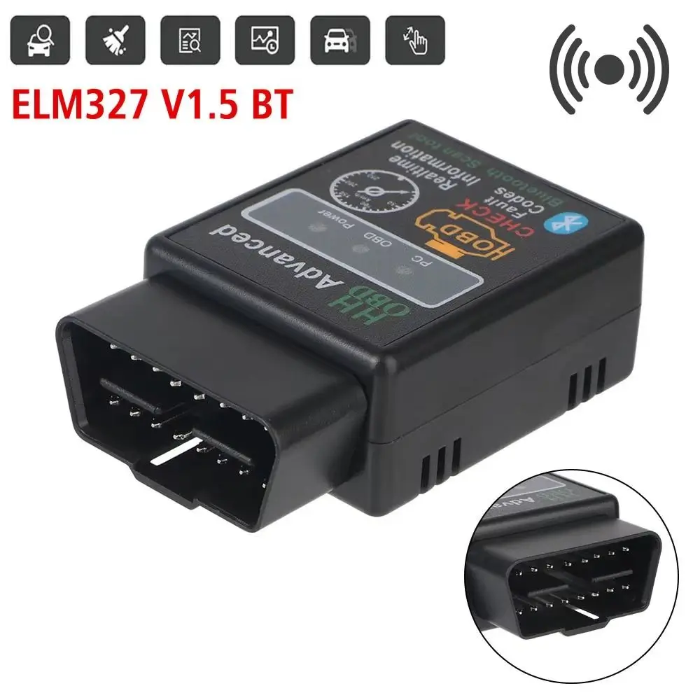 

Windows V1.5 Bluetooth OBD2 Scanner Mini Wireless Automotive Fault Detection Instrument OBD2 Scanner Car