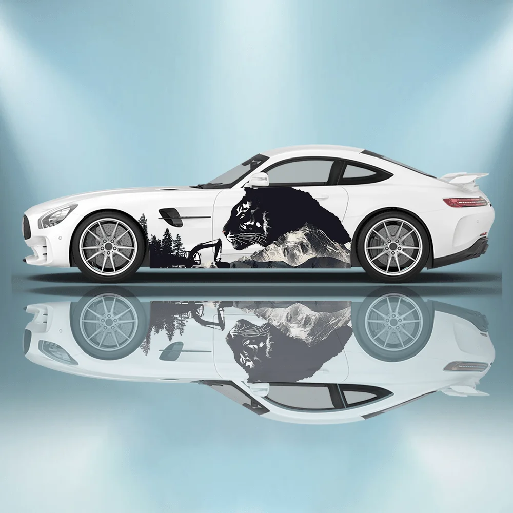

Flame Lava Rock Shark Car Decals Full Body Wrap Decoration Covering Scratches Protect Car Decals Waterproof Car Vinyl Wraps