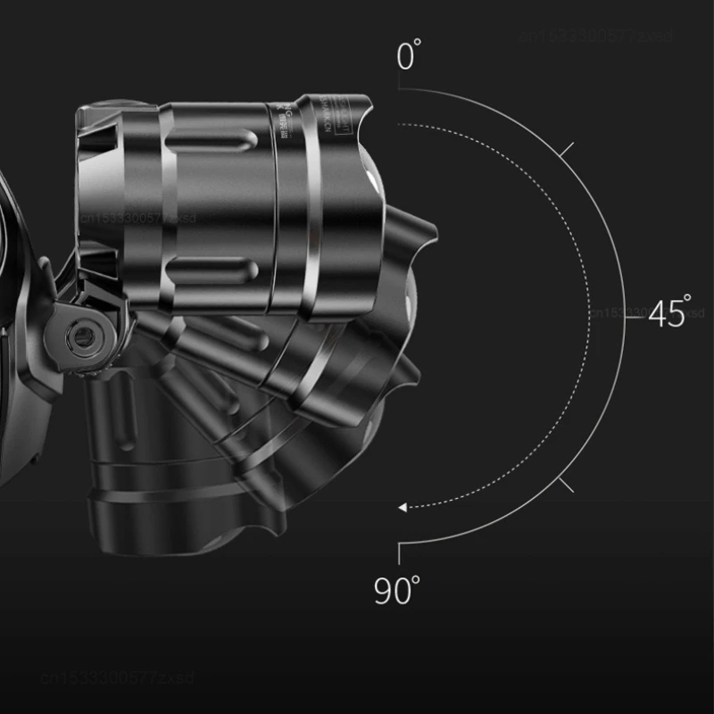 샤오미 스마일 샤크 고출력 헤드 마운트 헤드램프, 야외 건설 현장 방수 헤드램프, 슈퍼 브라이트 파워 토치, 신제품