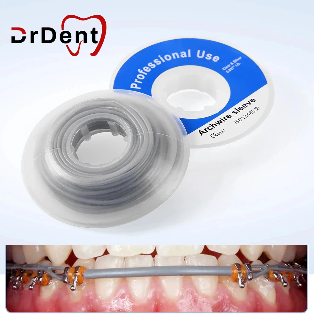 1 Roll Dental Lingual Wire Protect Orthodontic Elastic Archwire Sleeve Tubing Ortodoncia SleeveTubing Rotary Lingual Tube Braces