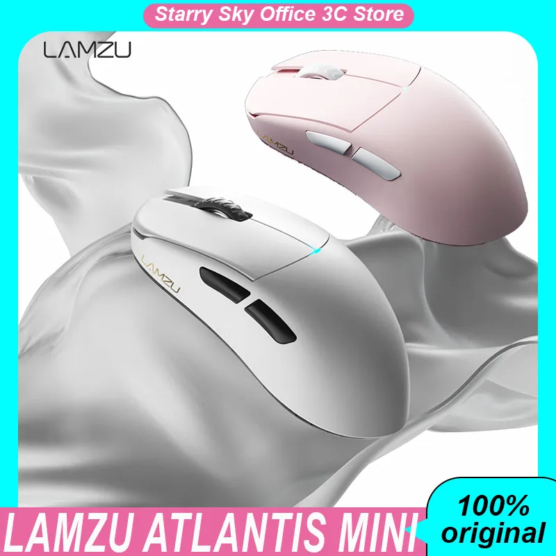 Lamzu Atlantis Mini Wireless Mouse 8k E-Sports Grade Low Latency Ergonomic Lightweight Design Customized Gaming Mouse Laptops