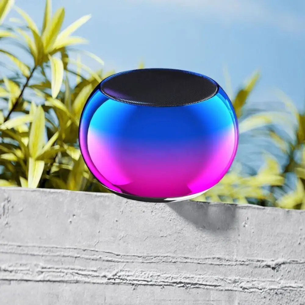 Mini Bluetooth Speaker Keychain Metal Shell Compact Size Wireless Speaker Keychain Dual Color Lightweight