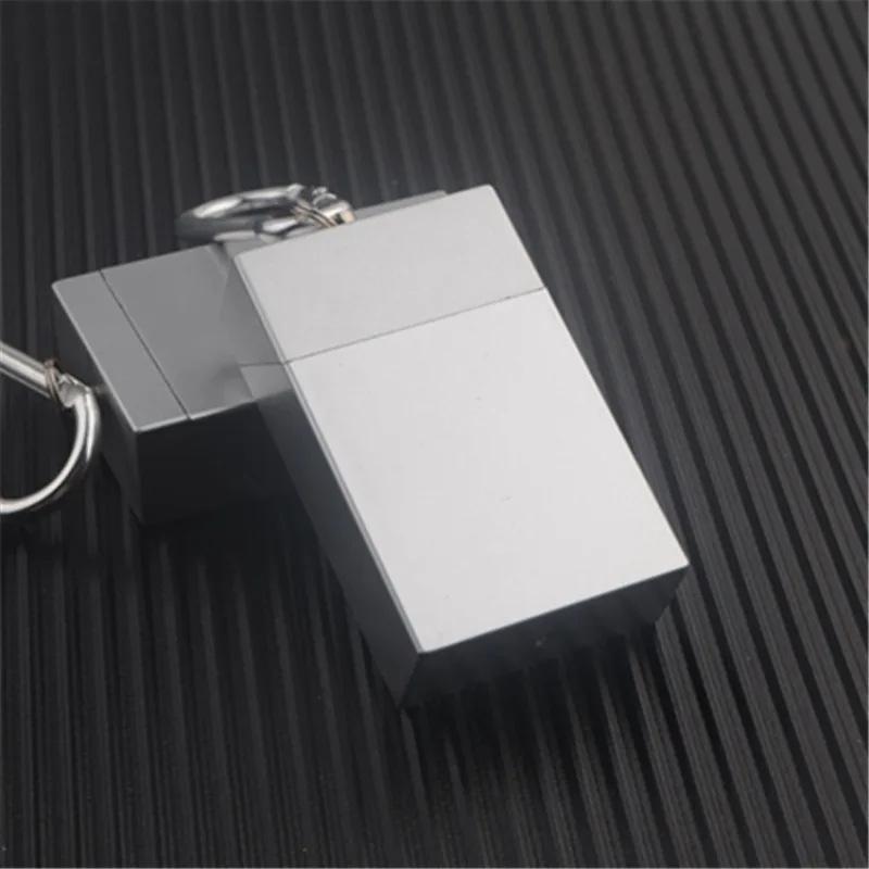 Mini Drawer Box Ashtray Creative Portable with Key Chain Carabiner Stainless Steel Cigarette Tray Metal Outdoor Ashtray Pocket