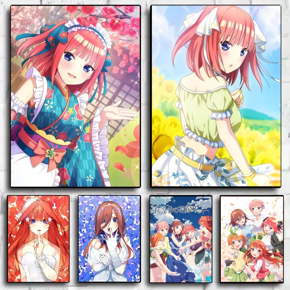 

Anime Q-Quintessential Quintuplets Poster HD art sticky wall waterproof home living room bedroom bar aesthetic decoration