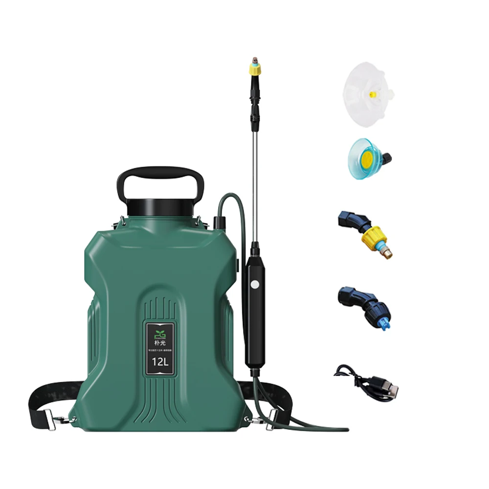 

12L Electric Water Sprayer Rechargeable Shouldered Sprinkler Agriculture Watering Can Atomizing Watering Bottle Garden Sprayer