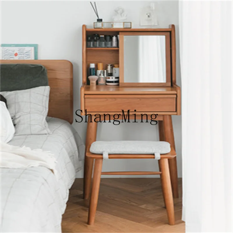 

ZYY solid wood home modern simple makeup table modern simple bedroom storage cabinet makeup table
