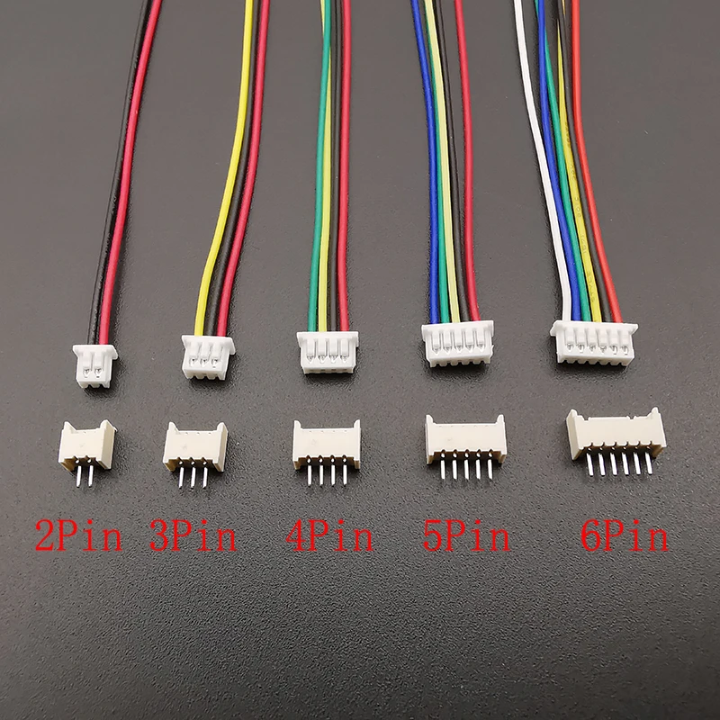 10Sets Mini Kleine Micro JST 1,25mm Pitch Männlich Weiblich Stecker 2/3/4/5/6/7/8 Pin Stecker Mit Terminal Drähte Kabel Buchse 28AWG – Detail 3