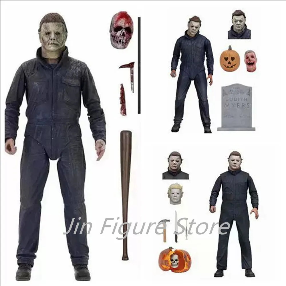 

NECA Michael Myers Figure Ultimate Halloween Ends Michael Myers Pumpkin Halloween Horror Toy Doll Christmas Gifts