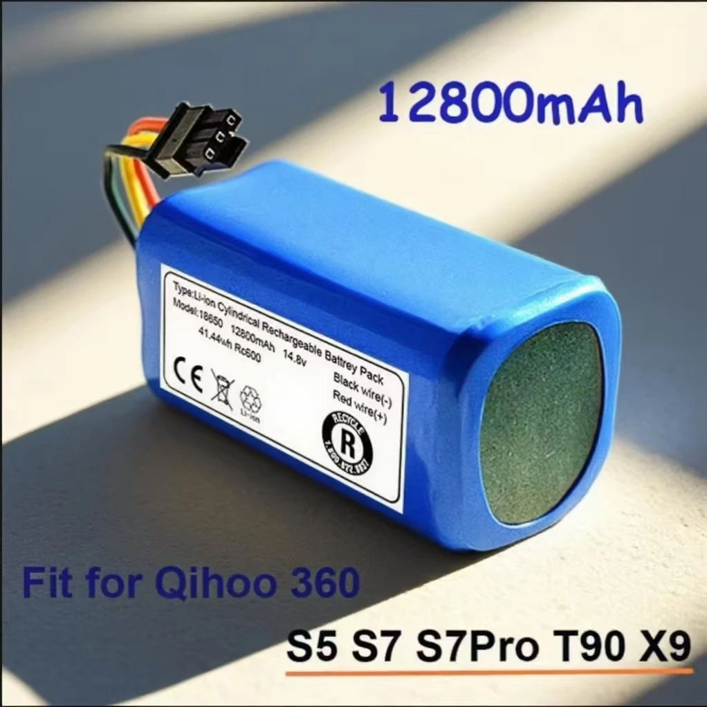 

14.8v 2800-12800mah robot vacuum cleaner battery for qihoo 360 s5 s7 s7pro t90 x9 robotic vacuum cleaner batteries replacement