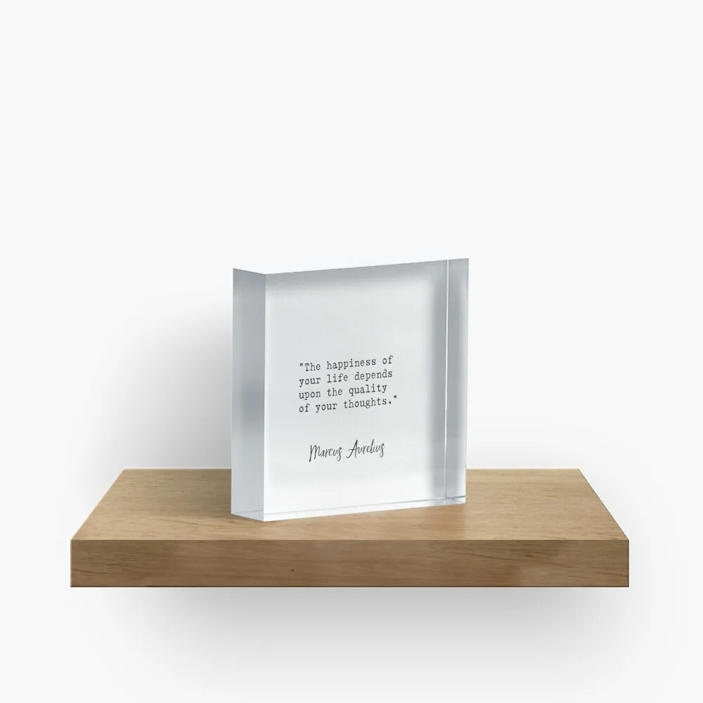 Marcus Aurelius Quote  Acrylic Block Cute Funny Fashionable Clear Stamping Transparent Process Bedroom Decoration Wedding Pad