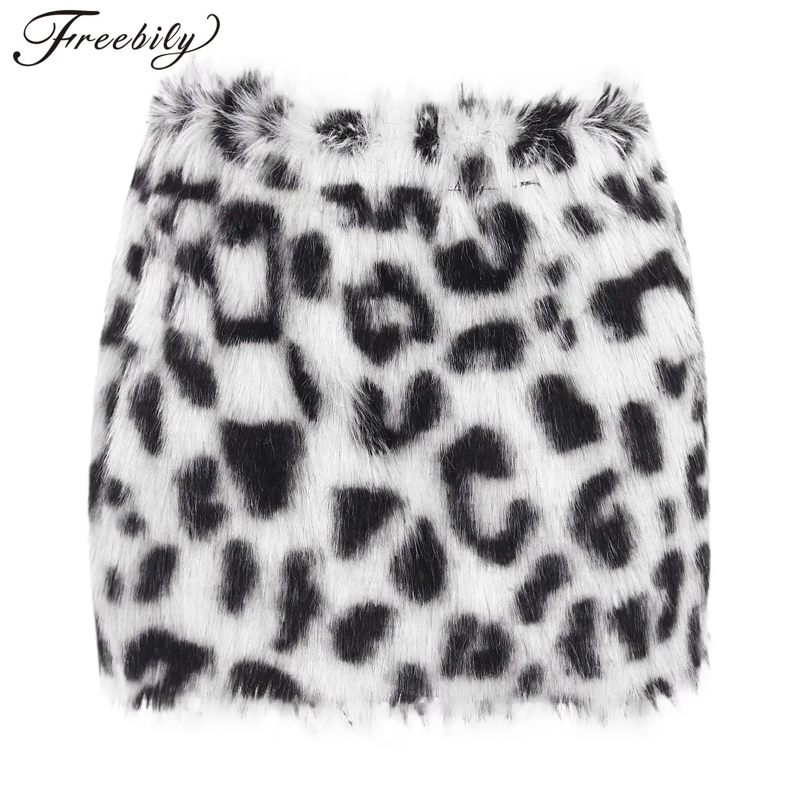 

Womens Western Cowgirl Leopard Skirts A-line Miniskirt Elastic Waistband Bodycon Skirt for Cosplay Party Costumes Raves Outfits