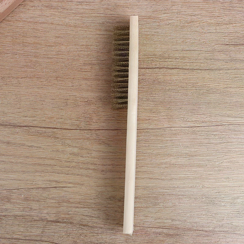 2/5/10 قطعة مقبض الخشب فرشاة سلك نحاسي للأجهزة الصناعية السطح/التلميع الداخلي طحن تنظيف 6x16 صف فرش #3