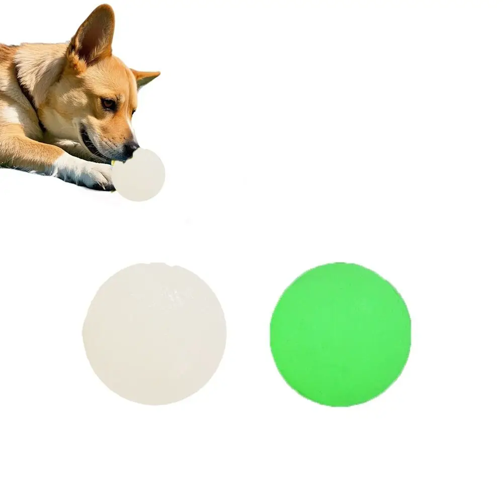 

2Pcs Funny TPR Dog Relief Toys Bite Resistant Teething Dog Toys Balls Luminous Pet Interactive Toys Night