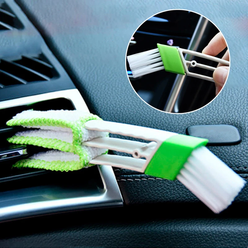 Car Air Conditioning Outlet Cleaning Brush Dust Remover Auto Dusting Blinds Keyboard Cleaner Car Interior Cleaning Accessories