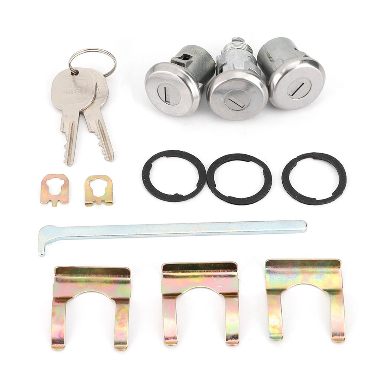 الباب الجذع مفتاح اكسسوارات السيارات الباب الجذع مفتاح عدة Cutlass مجموعة غلق صندوق الباب مفتاح عدة 654394765282 استبدال يناسب شيفيل #3