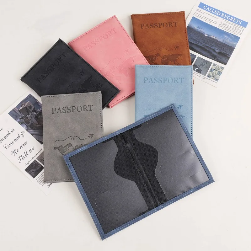 

Travel Waterproof Dirt Passport Holder Cover Wallet Pu Leather Women Men ID Card Holder Business Credit Card Case Pouch Bags