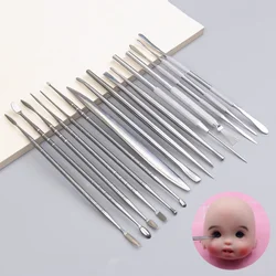 Pottery Professional Stainless Steel Spatula DIY Polymer Clay Doll /Anime Character Outline Details Sculpture Molding Tools