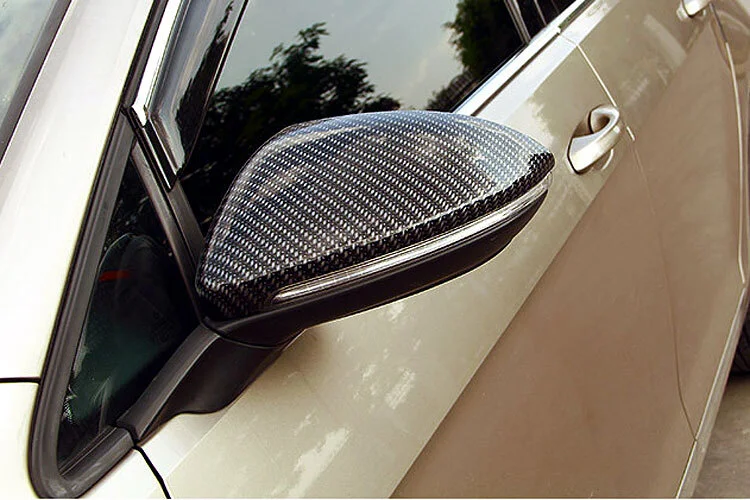 

Накладка на зеркало из настоящего углеродного волокна, 1 пара для VW Volkswagen Golf 7 VII Mk7 2014-2017