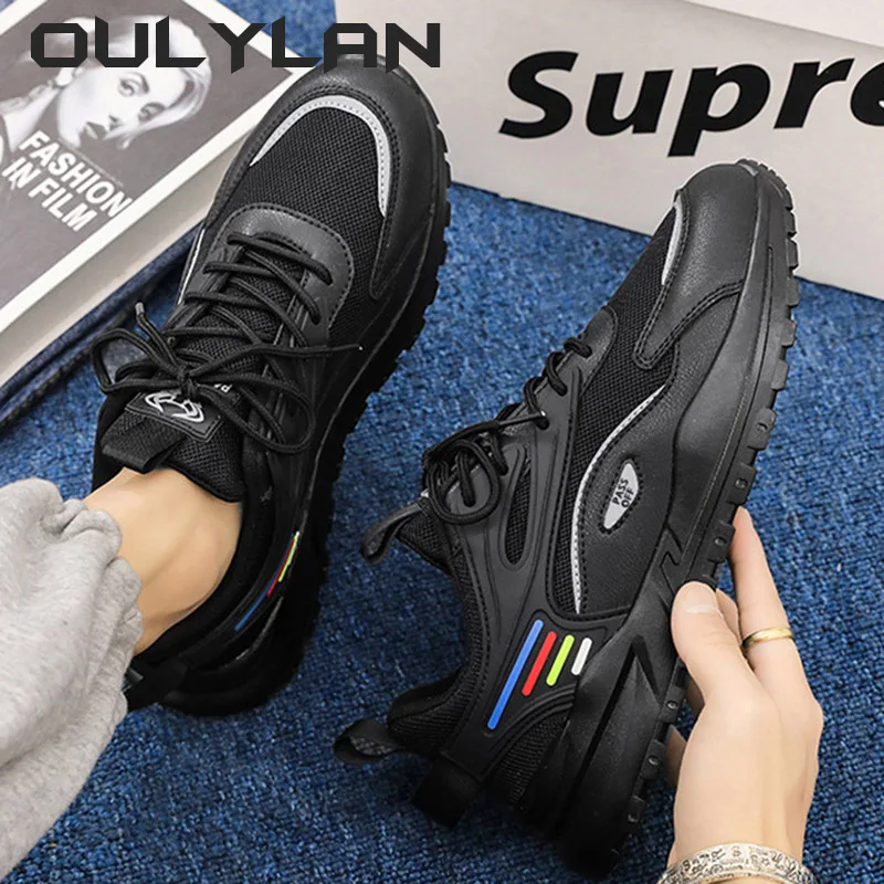 NEW Fashionable Spring Autumn Seasons Casual Sports Men's Shoes Upper Stitching  Size 39-44 Comfortable and Breathable Beige