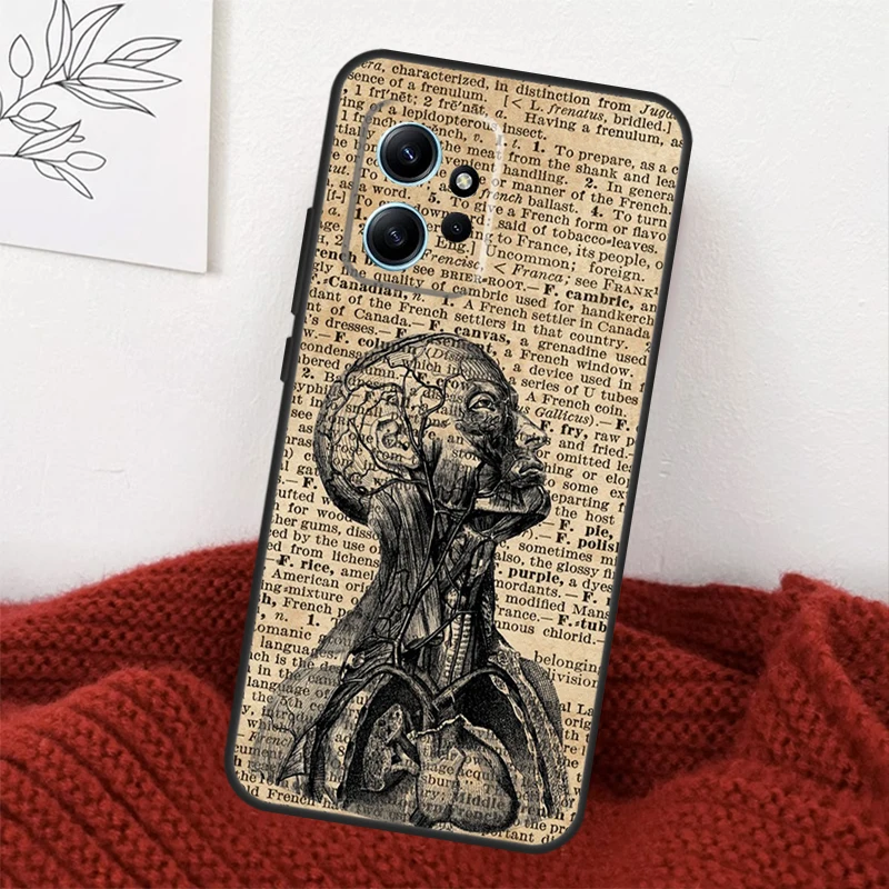 Medical Human Organs Brain Case For Redmi Note 12 Pro Note 11 8 9 10 Pro 12S 10S 11S 9S Redmi 12 10A 9C 10C 12C Cover