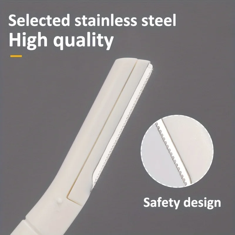 Safe Eyebrow Trimmer Makeup Tools Stainless Steel Eyebrow Scissors with Comb Hair Removal Shaver Eyebrows Shaping Makeup tools