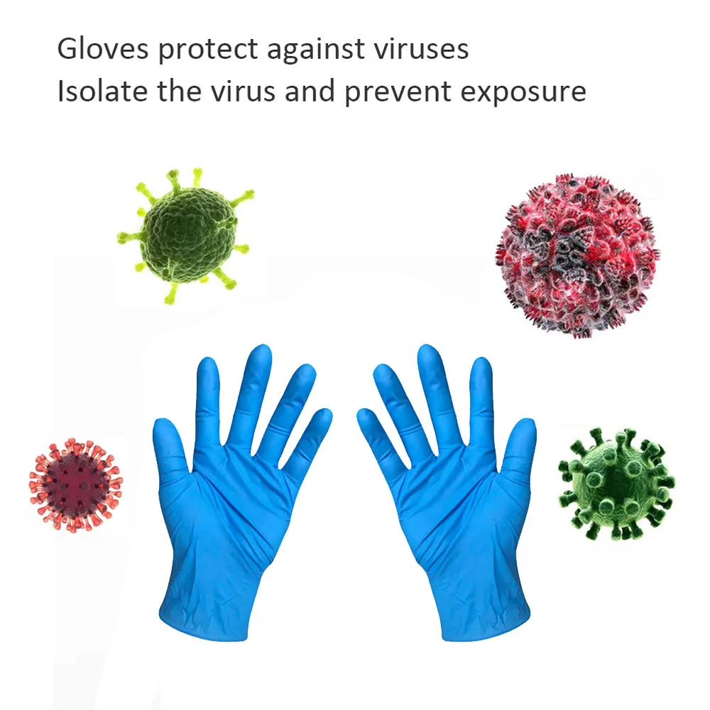 قفازات واقية للأطفال يمكن التخلص منها - قفازات صحية مرنة خالية من اللاتكس للفن والحرف اليدوية والنظافة (40 قطعة)