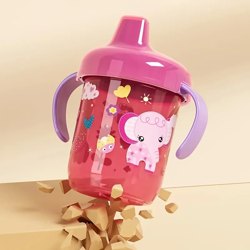 250ml  Youngsters Sippy Drinking Cup, Anti-Fall Youngsters Fruit Juice Milk Drinking Sippy Cup for Party Festival Birthday
