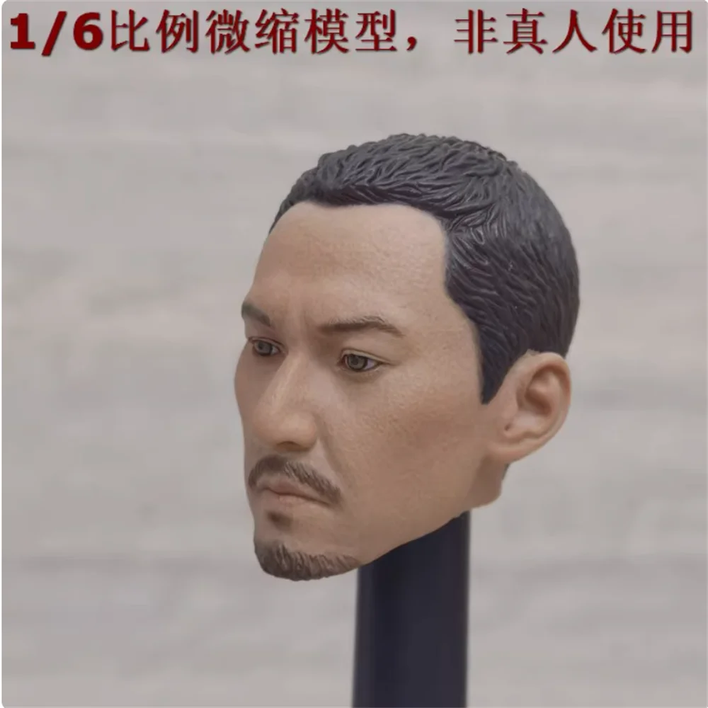 YYDS 1/6 ทหารชายเอเชียหนวดหัวแกะสลักชุดอุปกรณ์เสริมสําหรับ 12 ''Action Figure Body ในสต็อก