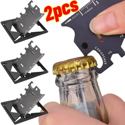 Pocket Tool Multifunction Credit EDC Outdoor Bottle Survive Gear Card Multi Multipurpose Gadget Camping Opener Wallet Kit