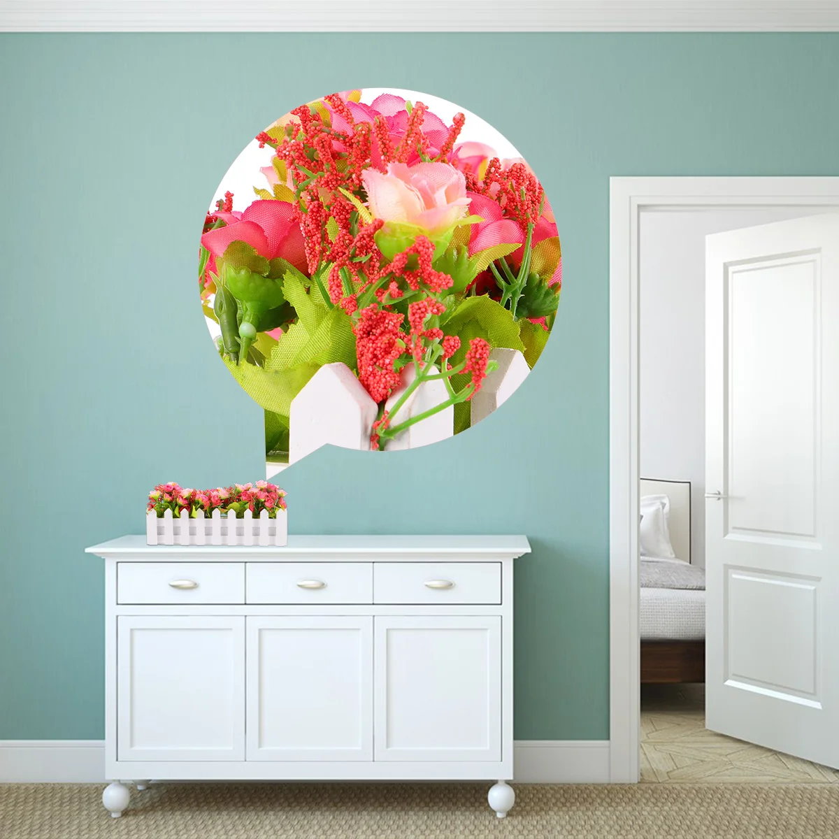 

1Pc Bamboo Simulation Flower Decor Realistic Faux Flower Arrangement Home Office Decoration