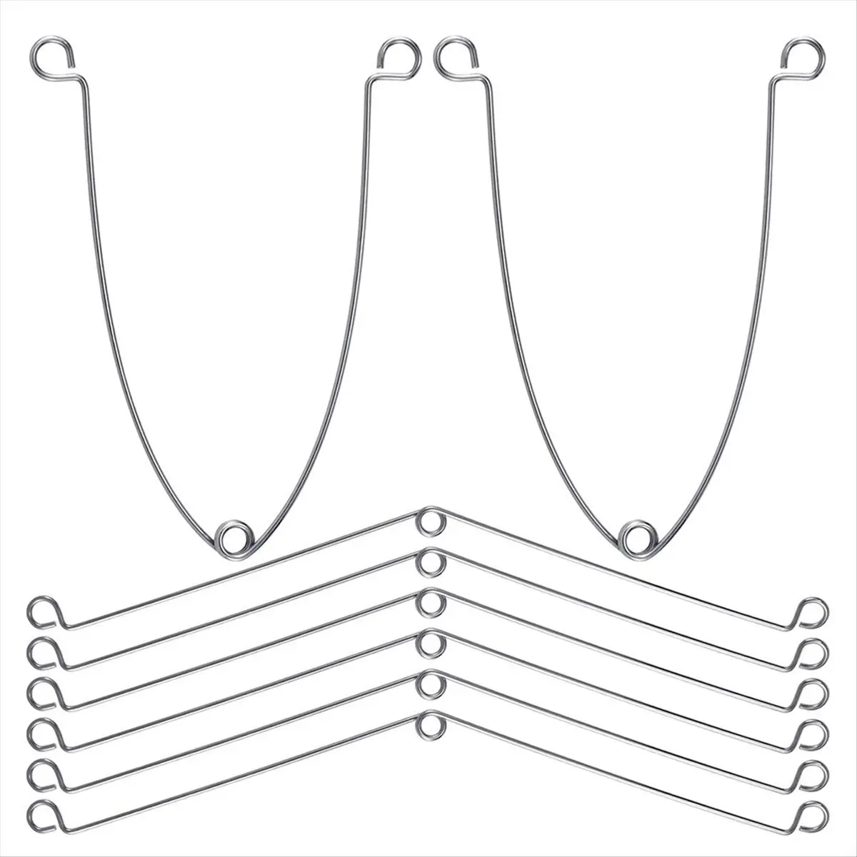 2026 New 8 Pieces Torsion Spring Clips Recessed Lighting, Metal Recessed Trim for Recessed Lighting Accessories