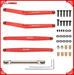 Alloy 35mm extended upper/lower linkage&70mm+ CVD center drive shaft for FMS EAZYRC Roc Hobby FCX24 1/24 crawlers