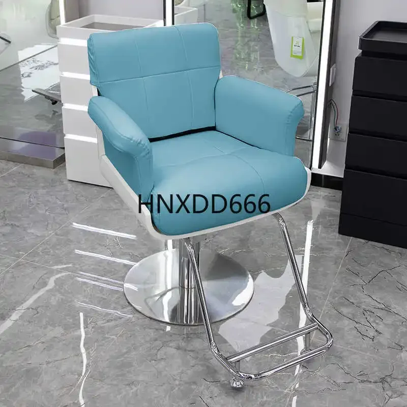 Light luxury perm chair Hair salon Simple Internet celebrity Stainless steel hair salon chair