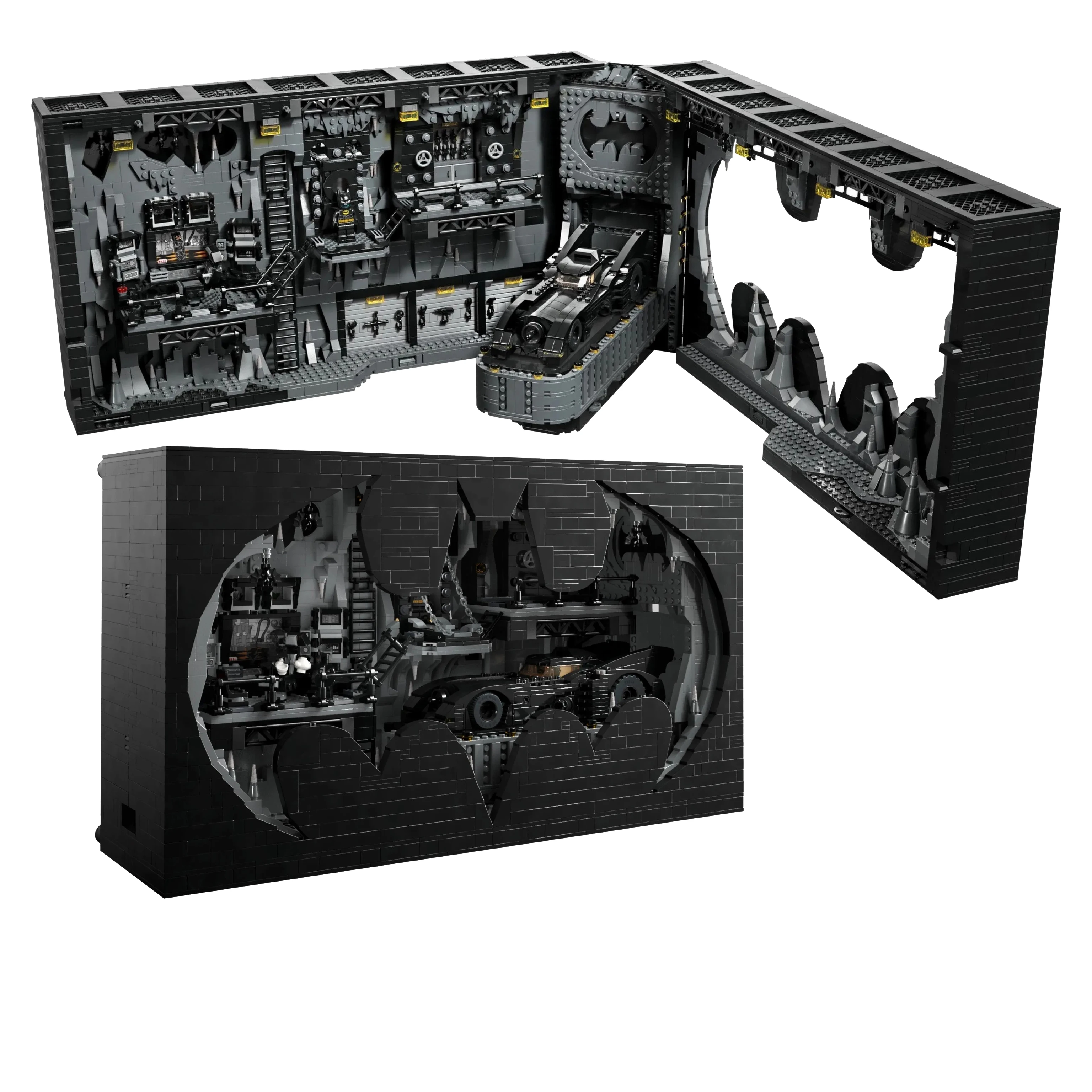 

Уникальный набор строительных блоков «Бэткейв» в классическом стиле для коллекции фанатов, праздничный подарок, украшение для рабочего стола